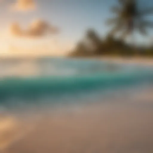 A picturesque beach in Turks and Caicos during December, showcasing clear skies and turquoise waters.