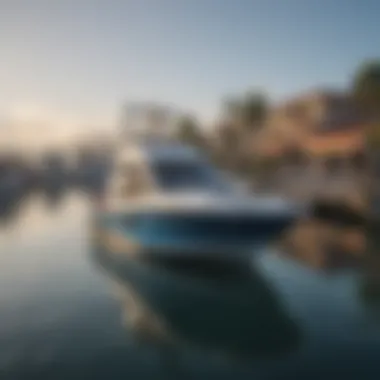 Boat Docked in Marina