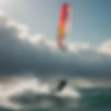 Wind-Powered Kite Surfing