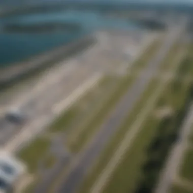 Aerial view of Windsor Airport