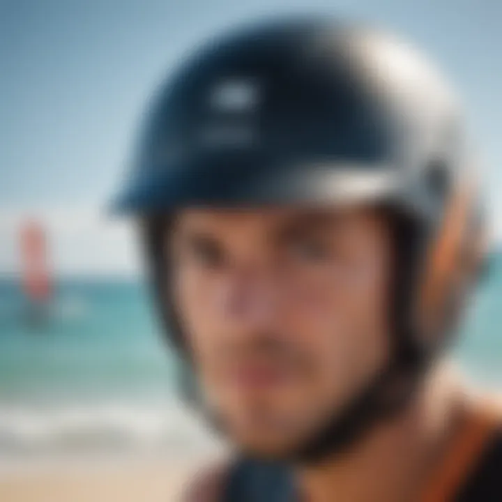 Windsurfing helmet material composition