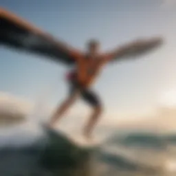 Wing Surfer in Action