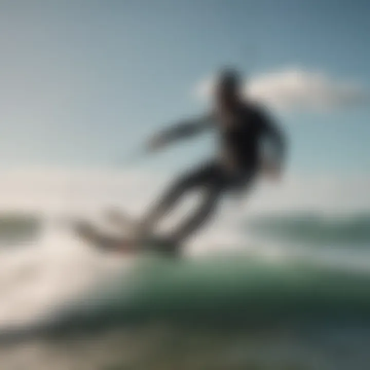 Kitesurfing enthusiasts enjoying the waves