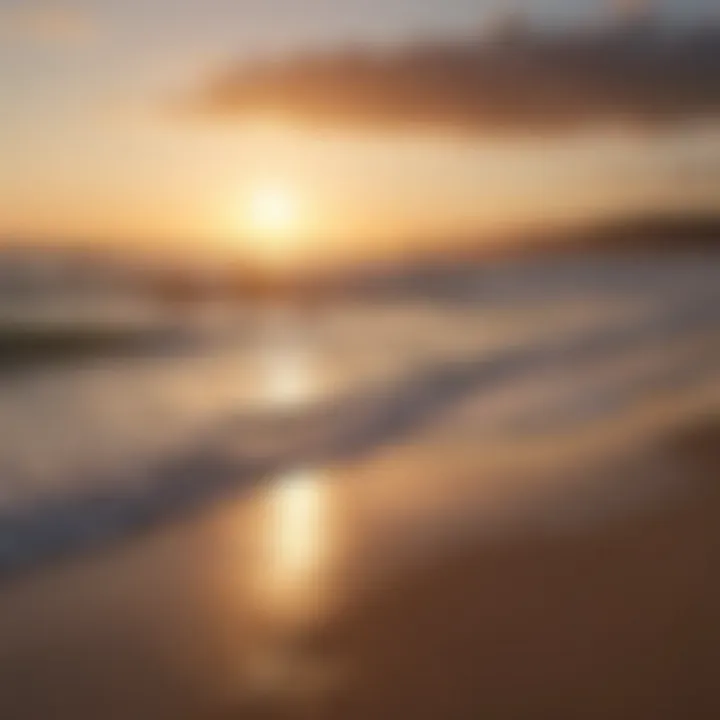 Stunning view of Witsands beach at sunset